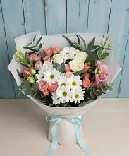 Букет цветов из:  Розы, Лизиантусы и Хризантемы в Гайдуке