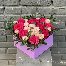 Цветочная композиция из Розы в коробке в Гайдуке