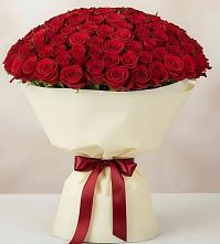 Букет 101 Красная роза Милано в Гайдуке