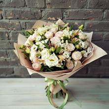 Букет цветов из:  Альстромерии, Розы и Хризантемы #REPLACE_PRED# Гайдуке