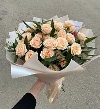 Букет Кремовые розы Латте в Гайдуке