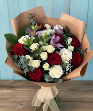 Букет цветов из:  Розы и Альстромерии в Гайдуке
