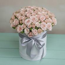 Цветочная композиция из Розы в шляпной коробке в Гайдуке