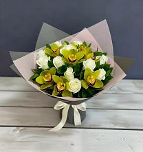 Букет цветов из:  Орхидеи и Розы #REPLACE_PRED# Гайдуке