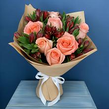 Букет цветов из:  Розы и Альстромерии #REPLACE_PRED# Гайдуке