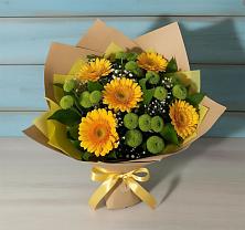 Букет цветов из:  Герберы и Хризантемы в Гайдуке