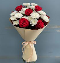 Букет цветов из:  Розы и Хризантемы в Гайдуке
