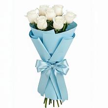 Букет 7 белых роз Проуд в Гайдуке