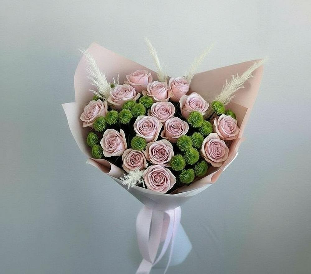 Букет цветов из: Розы и Хризантемы в Гайдуке