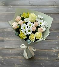Букет цветов из:  Альстромерии, Розы и Хризантемы в Гайдуке